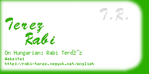 terez rabi business card